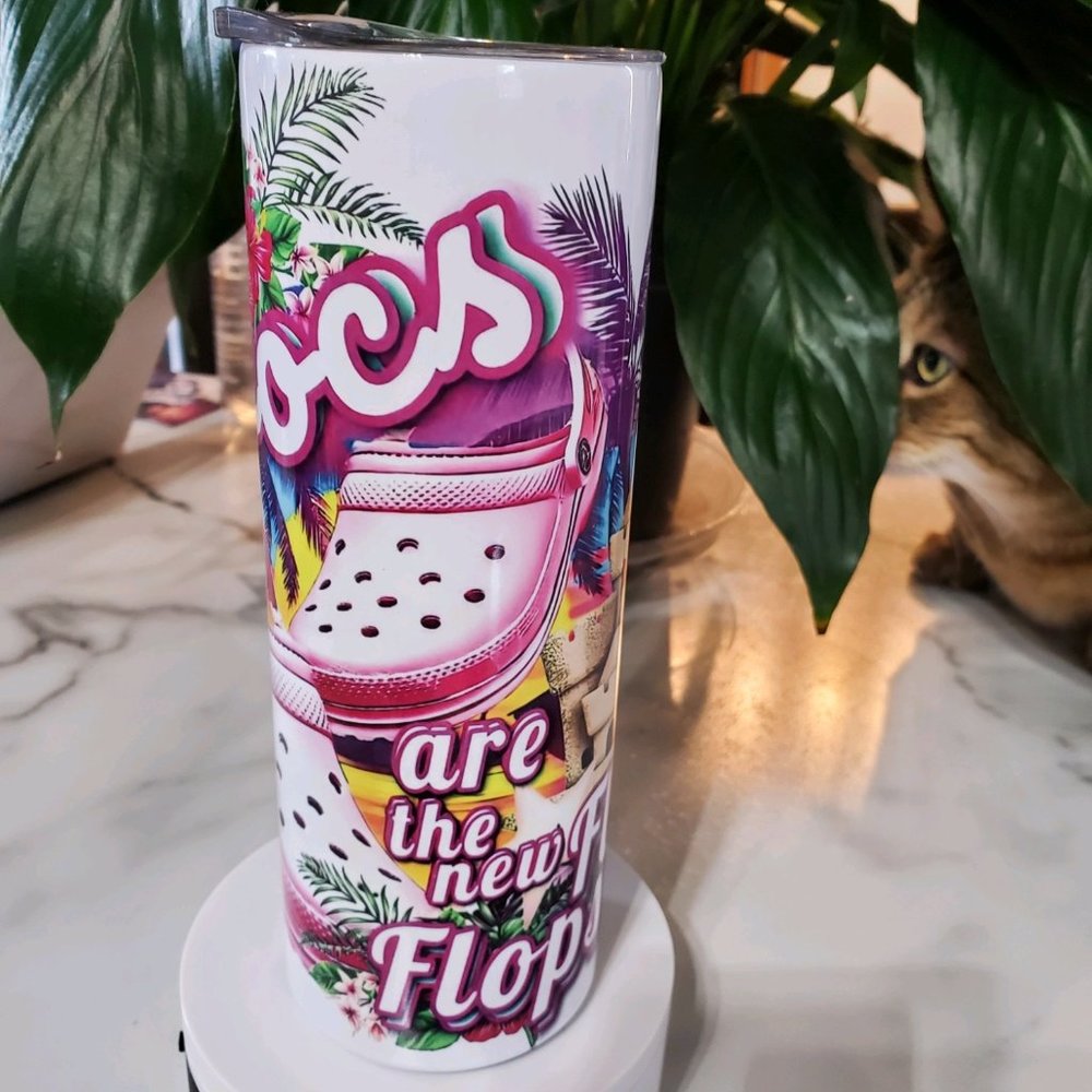 Crocs are the new flip flops 20oz Tumbler 🎉sale